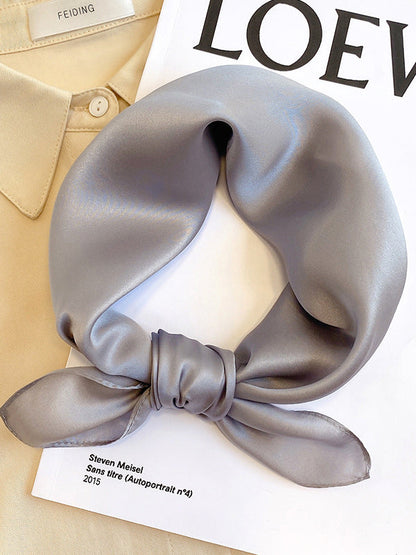 Châle et écharpe décontractés de couleur unie 