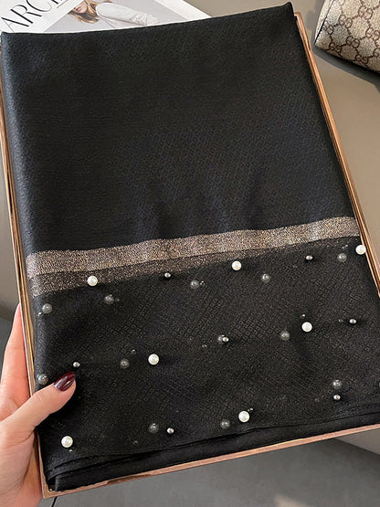 Sun-Protection Beaded See-Through Shawl&Scarf