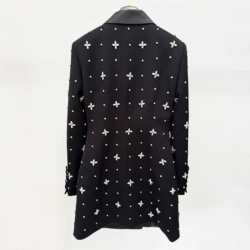 FABIA Crystals Blazer Bodycon Dress