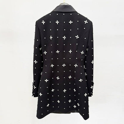 FABIA Crystals Blazer Bodycon Dress