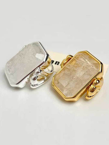 Geometric Split-Joint Rings Accessories