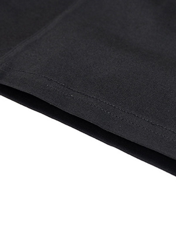 Pantalon décontracté à deux couleurs unies et irrégulières, création originale 