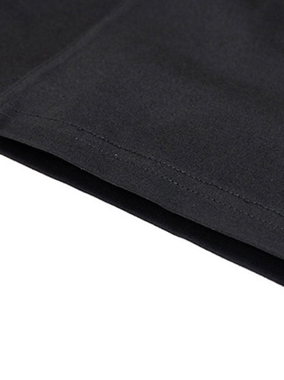 Pantalon décontracté à deux couleurs unies et irrégulières, création originale 