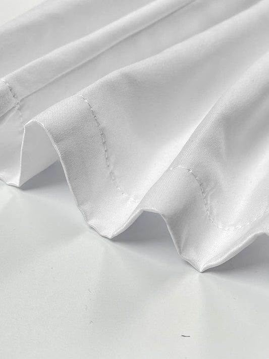 Half Sleeves Loose Elasticity Printed Split-Front Stand Collar Maxi Dresses