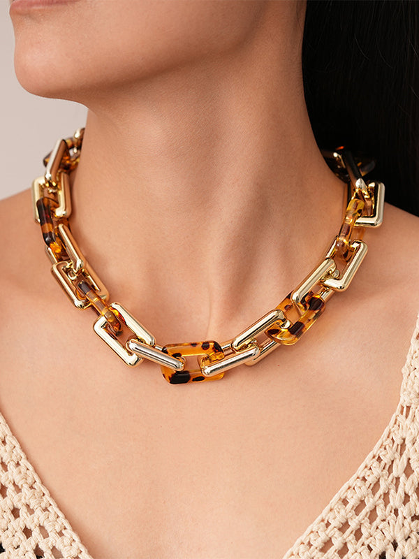Chains Leopard Necklaces Accessories LEOPARD One_size