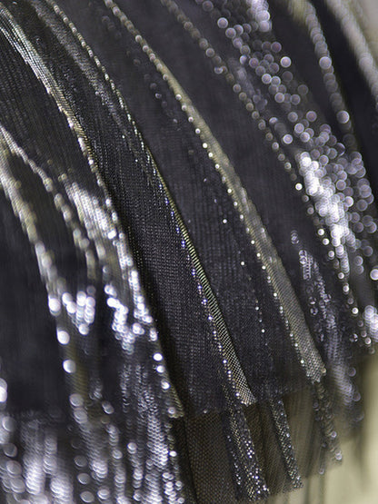 Jupes plissées urbaines en maille à taille élastique et coupe trapèze 