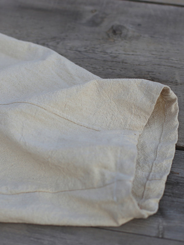 Schlichte, hoch taillierte, einfarbige Hose mit weitem Bein 