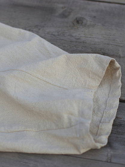 Schlichte, hoch taillierte, einfarbige Hose mit weitem Bein 