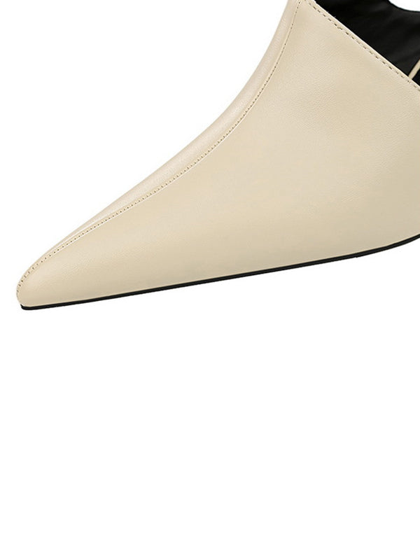 Escarpins à bout pointu et à joint fendu 