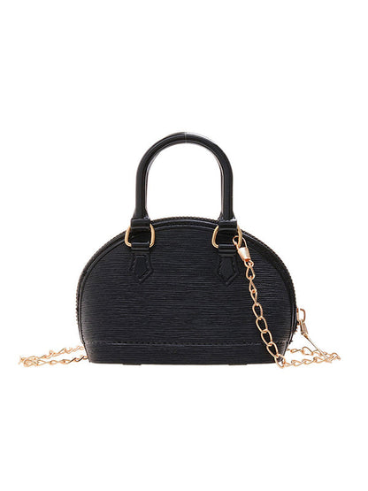 Chains Geometric Zipper Crossbody Bags Satchels