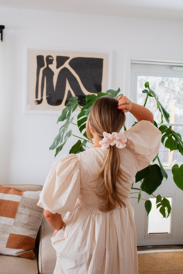Sweet & Simple Gingham Scrunchie
