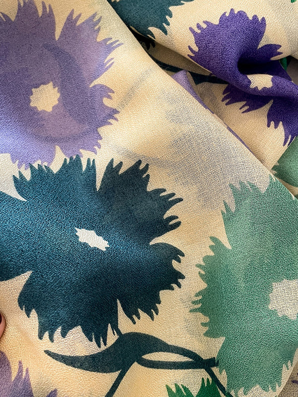 Vintage Floral Printed Shawl&Scarf