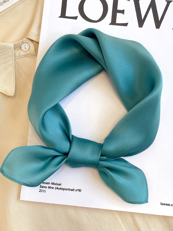 Châle et écharpe décontractés de couleur unie 