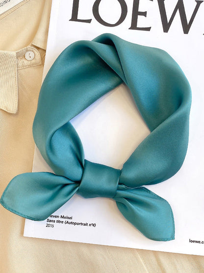 Châle et écharpe décontractés de couleur unie 