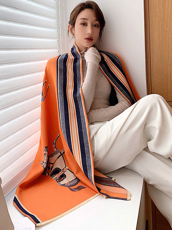 Châle et écharpe originaux à imprimé dessin animé 