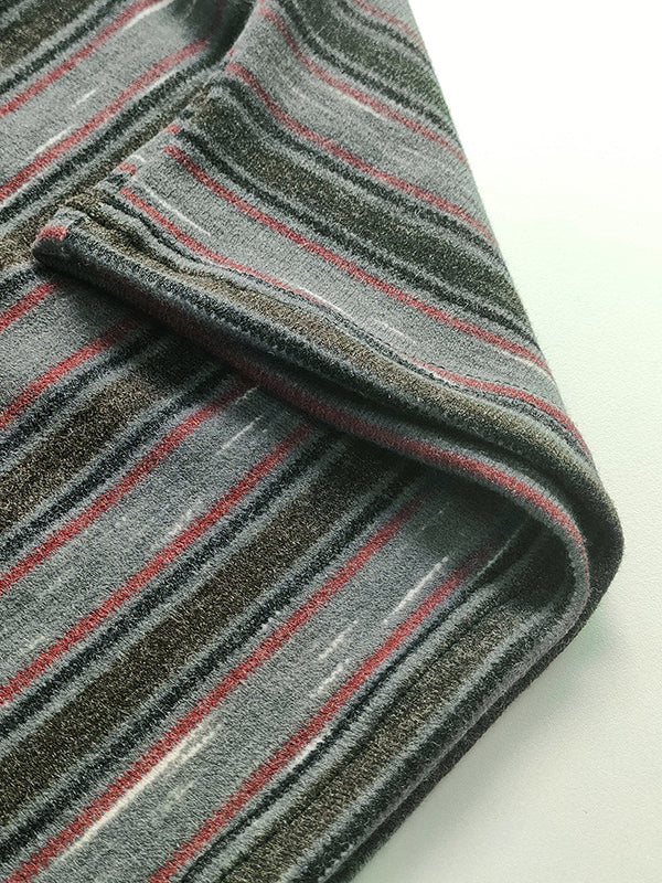 Long Sleeves Skinny Asymmetric Pleated Striped One-Shoulder T-Shirts Tops