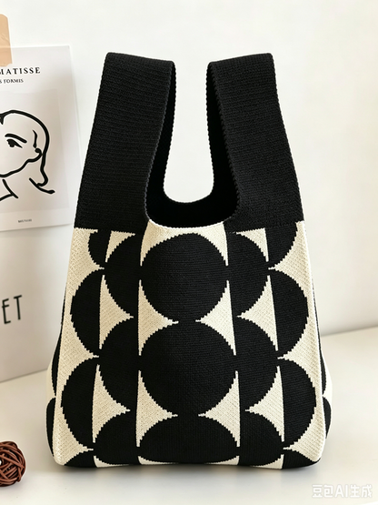 Contrast Color Satchels Bags