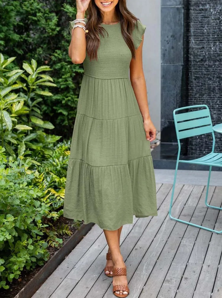 Lisette | Women's Tummy Control Draped Elegant Dress