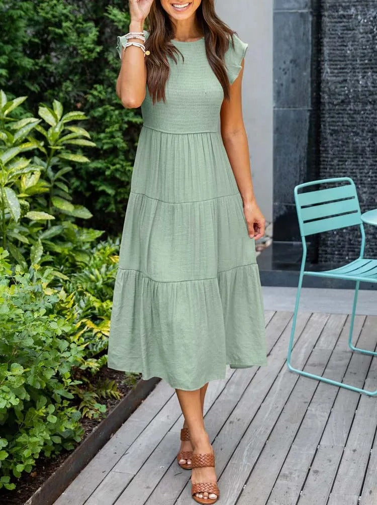 Lisette | Women's Tummy Control Draped Elegant Dress