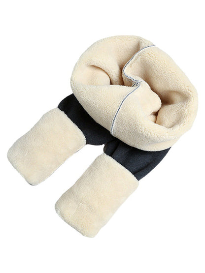 Simple Skinny Leg Keep Warm Solid Color With Velvet Leggings