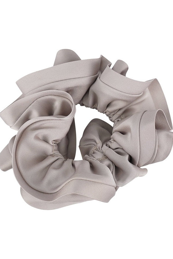 Satin Trim Hair Scrunchie