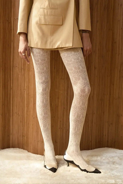 Emilia Lace Tattoo Tights