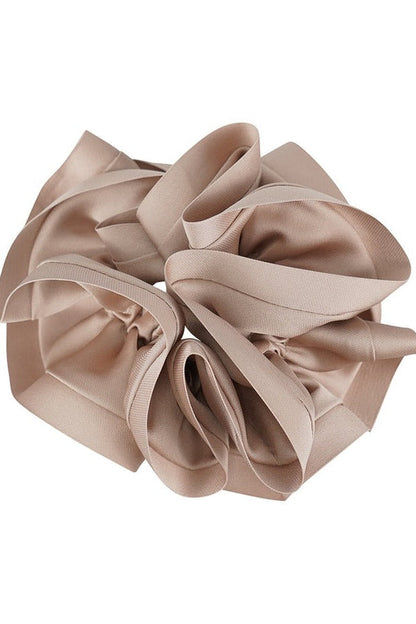 Satin Trim Hair Scrunchie