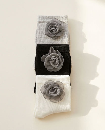 Bundled Pack, Sculpted Bloom Crew Socks