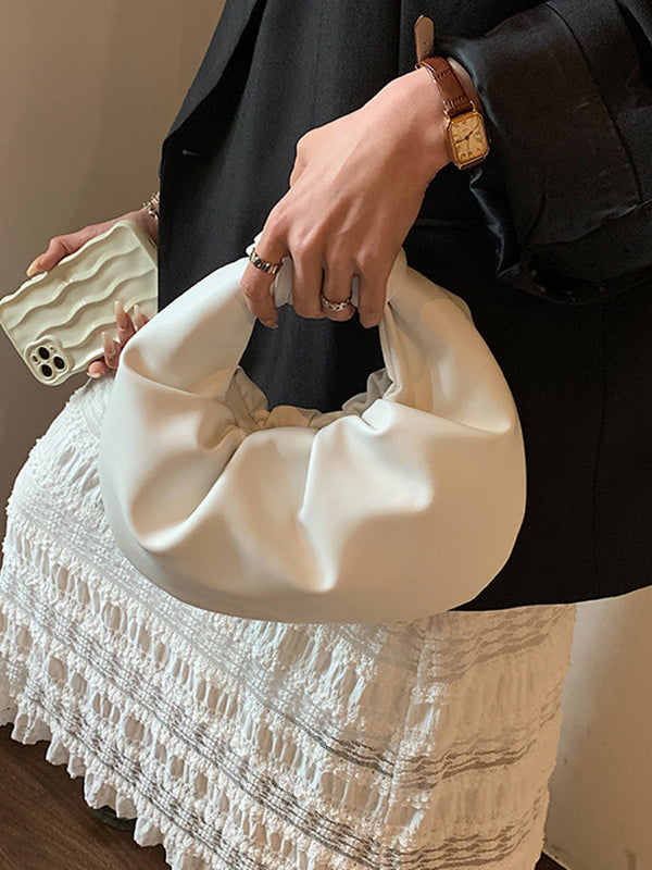 Bowknot Plissee Einfarbig Handtaschen Zubehör 
