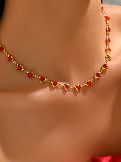 Heart Shape Bracelet Accessories Necklaces Accessories Two Pieces Set