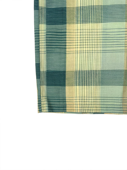 Pockets Plaid Contrast Color Wide Leg Loose Trousers Pants