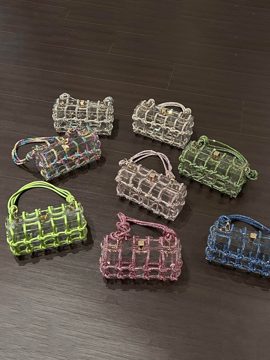 Shiny Geometric Satchels Bags