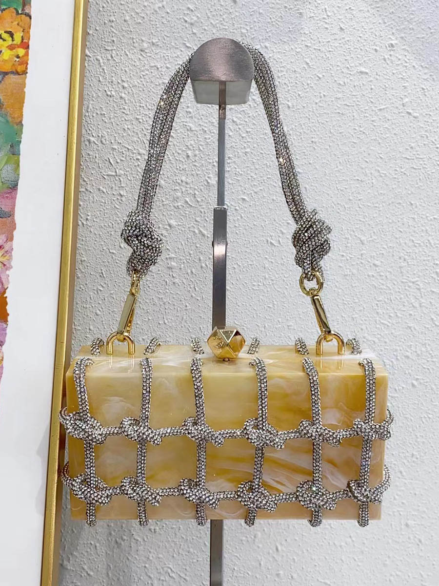 Shiny Geometric Satchels Bags