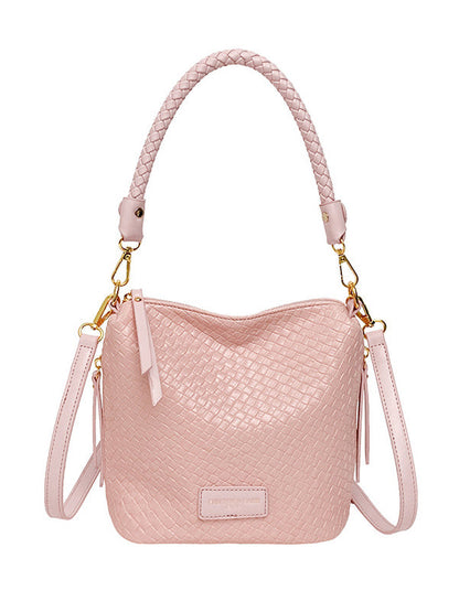 Split-Joint Woven Zipper Bags