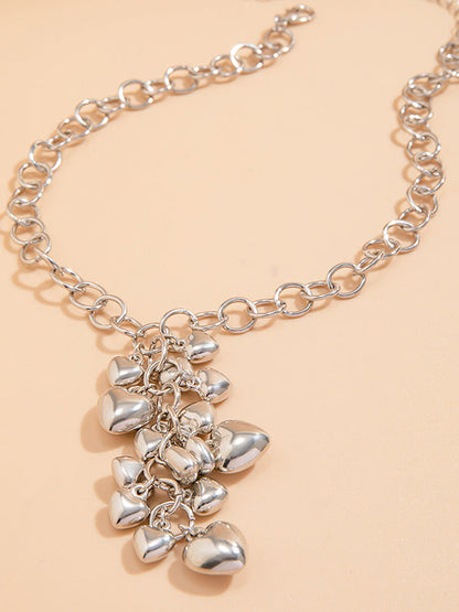 Chains Geometric Heart Shape Necklaces Accessories
