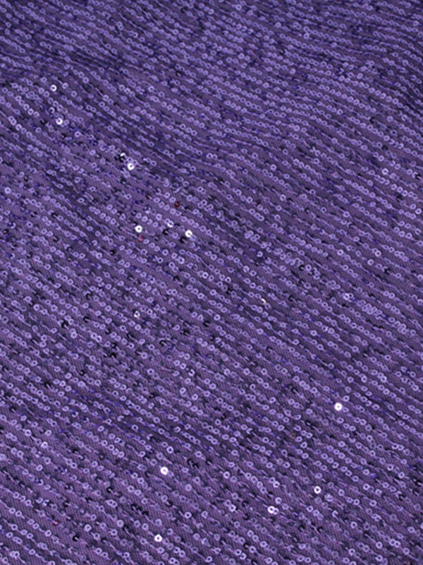 Robe longue fendue à col spaghetti et sequins croisés dans le dos 