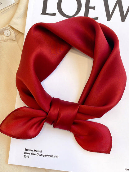 Châle et écharpe décontractés de couleur unie 