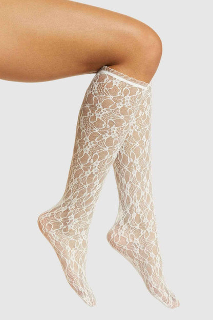 Lace Knee High Socks