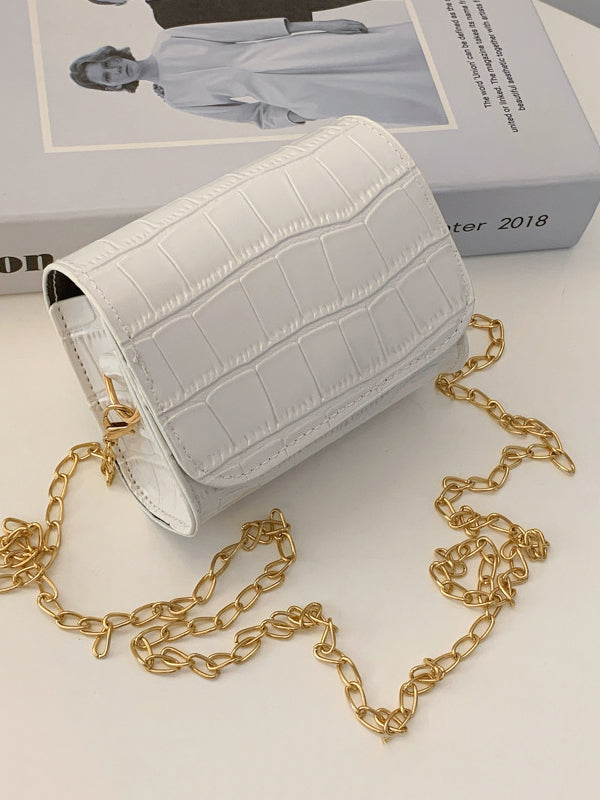Chains Shiny Split-Joint Bags Crossbody Bags