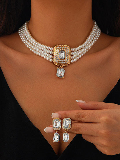 Geometric Drop Earrings Necklaces Accessories