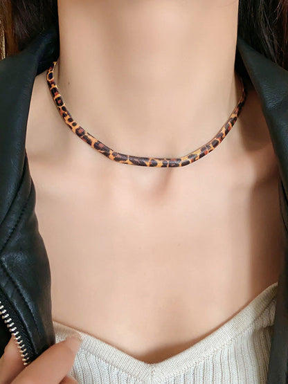 Leopard Snake Chain Necklaces Accessories