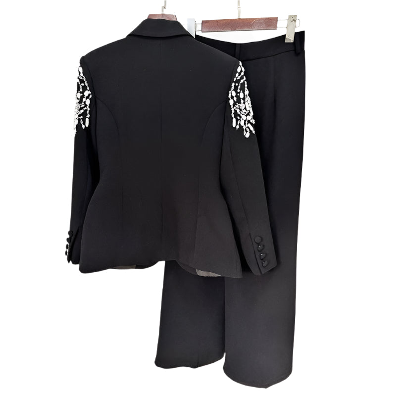 FABIOLA Crystals Bodycon Suit