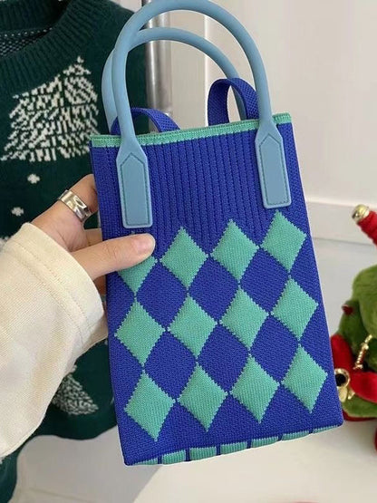 Houndstooth Split-Joint Bags Crossbody Bags Handbags