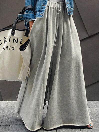 Solid Color Wide Pants Wide Leg Pants Casual Pants Bottoms
