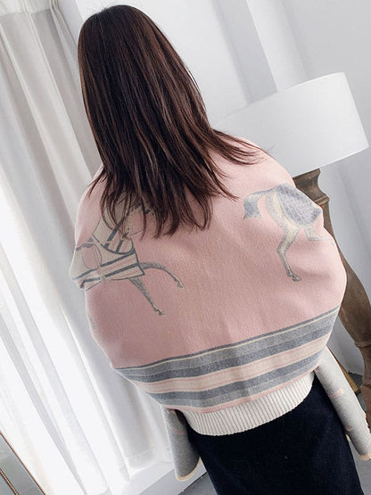 Châle et écharpe originaux à imprimé dessin animé 