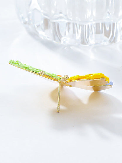 Boucles d'oreilles pendantes en forme de papillon 