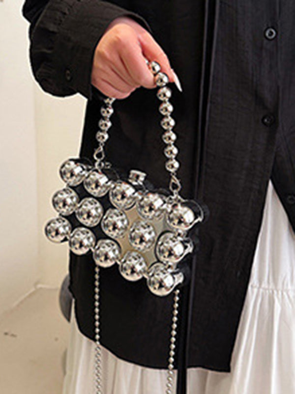 Beaded Geometric Shiny Bags Accessories Crossbody Bags Handbags