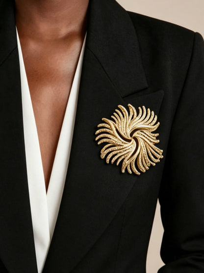Solid Color Geometric Brooch Accessories