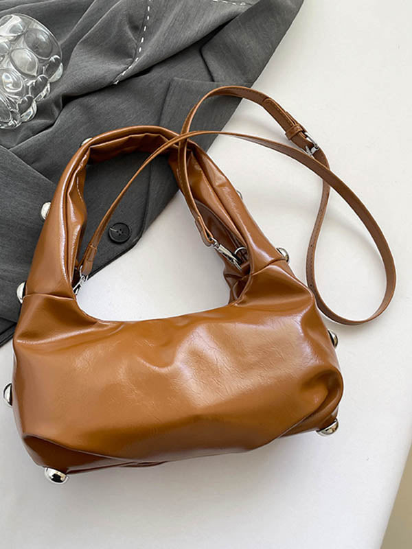 Geometric Rivet Handbags Shoulder Bags