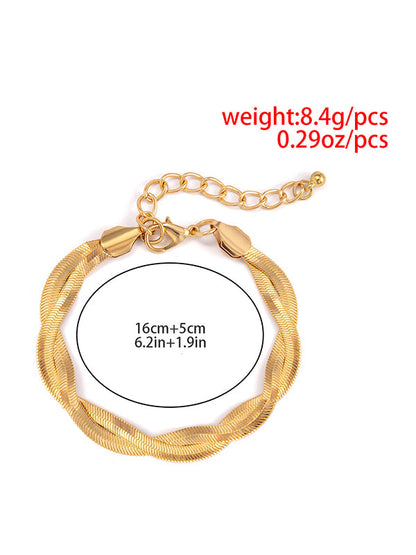 Statement Solid Color Geometric Alloy Bracelet Accessories